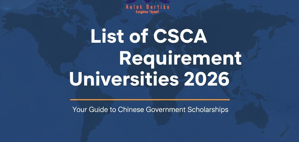 List of CSCA Requirement Universities 2026 for Chinese Government Scholarship Bachelor's Degree