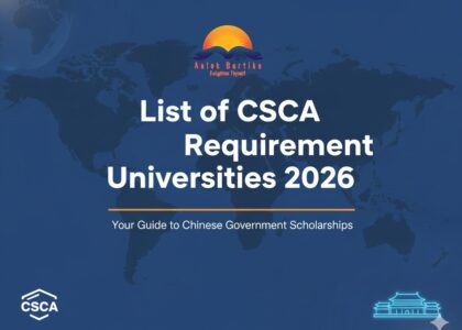 List of CSCA Requirement Universities 2026 for Chinese Government Scholarship Bachelor's Degree